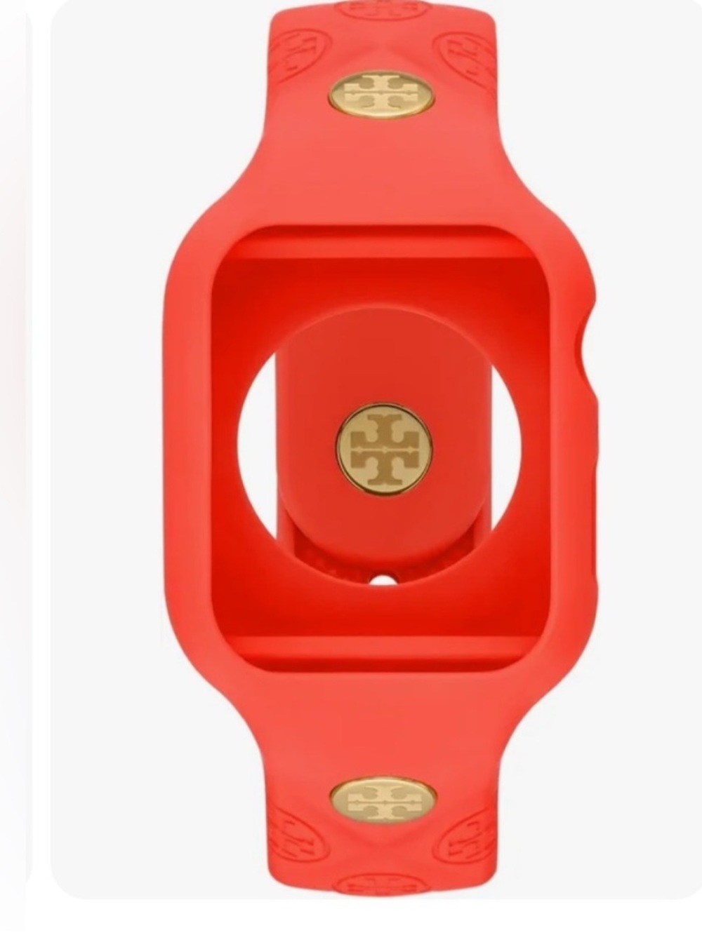 Tory Burch Women's Coral T-Monogram Silicone Apple
Watch Band 41mm